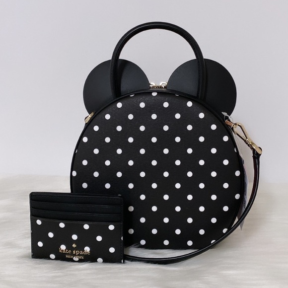NWT💃Kate Spade X Disney Minnie Mouse crossbody bag and cardholder Wallet Set - Picture 5 of 14